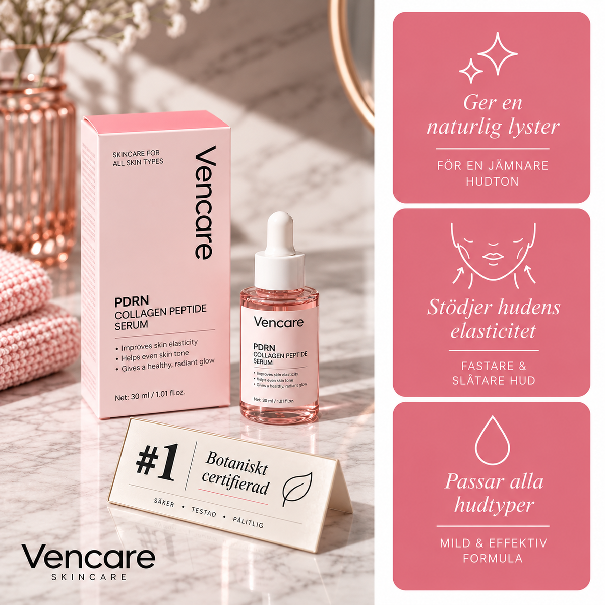 PDRN Glow Serum – för lyster och jämnare hudton, 30 ml